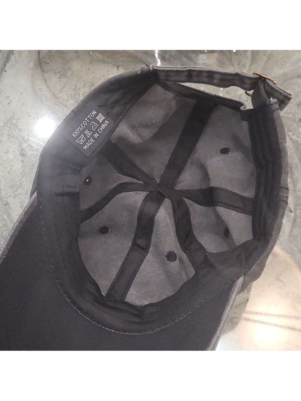 Gray baseball hat adjustable - Picture 4 of 4